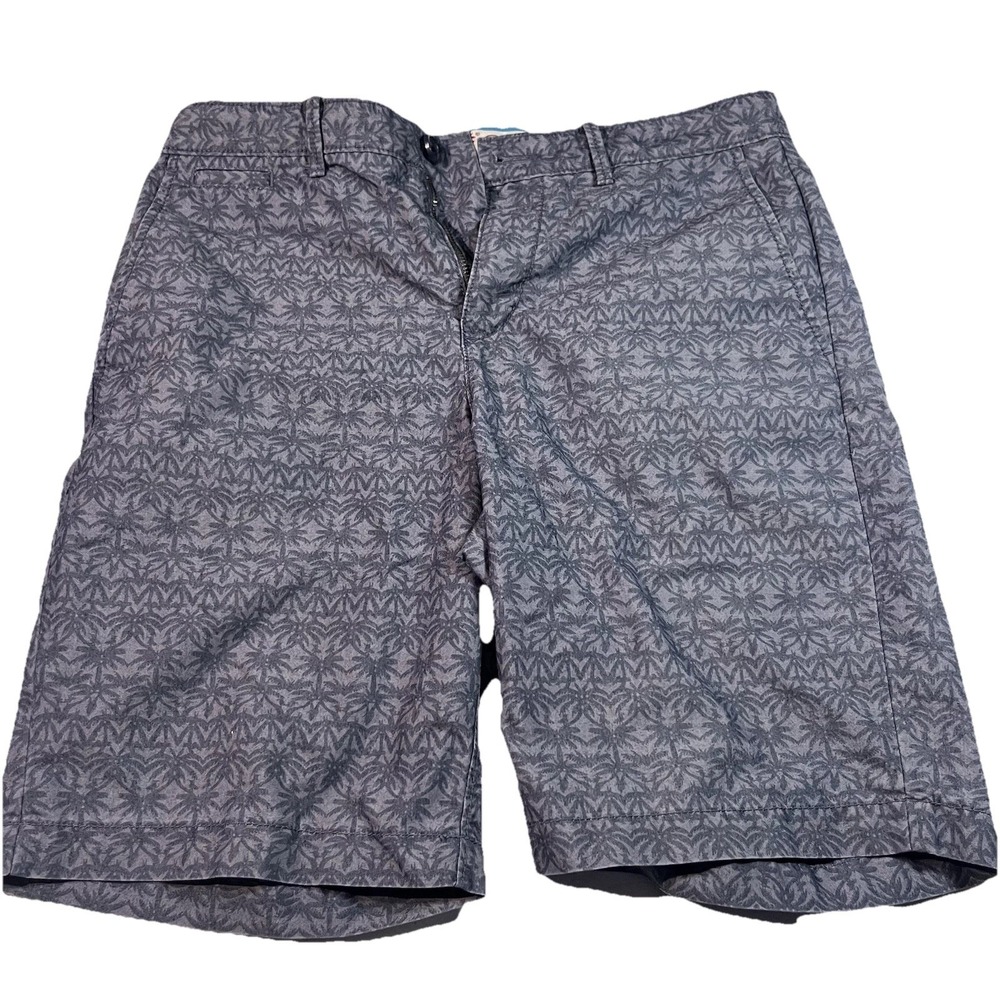 Original Penguin Mens Shorts Size 30 Palm‎ Tree Embroidered Penguin Print Casual